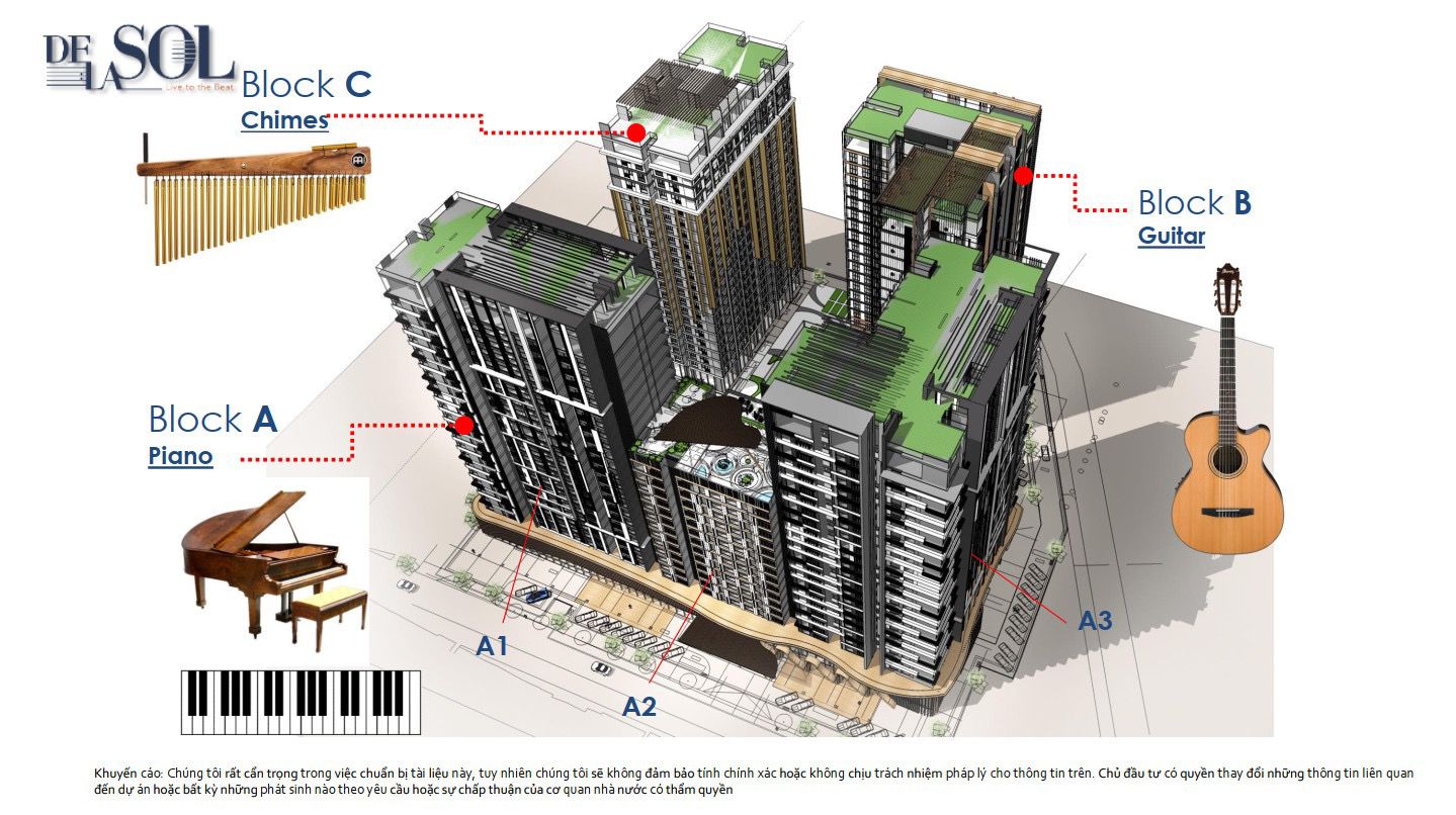 Thiết kế của chung cư căn hộ Delasol